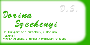 dorina szechenyi business card